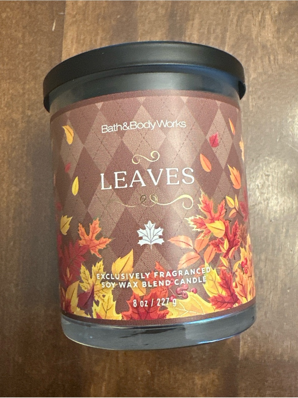 Bath & Body Works Leaves Single-Wick Jar Candle 8oz./227g